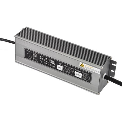 AC DC Single Output 12V 25A 300W Constant Voltage IP67 Waterproof Power Supply For Outdoor Lighting