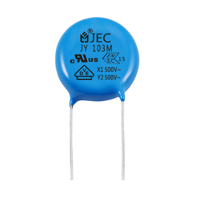Office Equipment Safety Ceramic Disc Y2 Capacitor AC 500V 103M Safety Ceramic Capacitors For Cross Connecting
