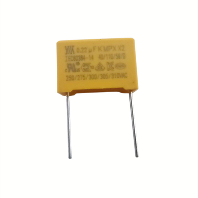 Power MKP-X2 safety capacitor 0.22uF pitch 15mm film capacitors