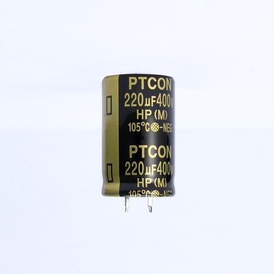 Long life PTCON high quality lowest price 25X40 400v 220uf general purpose Aluminum Electrolytic Capacitor