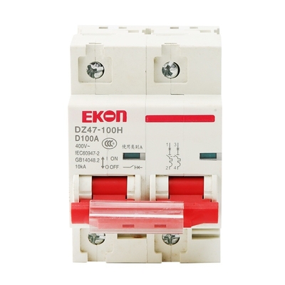 DC Circuit Breaker DZ47-100H 2P 10KA 100A 230/400V MCB Mini Circuit Breaker Safety Breaker DZ47